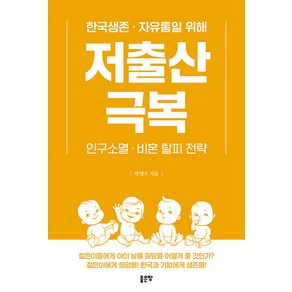 [좋은땅]저출산 극복 : 한국생존·자유통일을 위해 인구소멸·비혼 탈피 전략