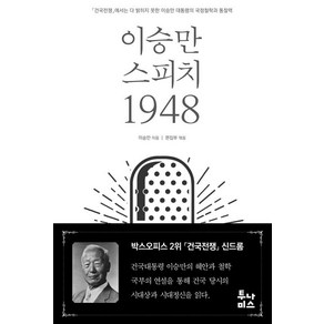 이승만 스피치 1948:「건국전쟁」에서는 다 밝히지 못한 이승만 대통령의 국정철학과 통찰력