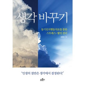 생각 바꾸기:동기인지행동치료를 통한 스트레스-웰빙 관리, 불광출판사, 김정호 저