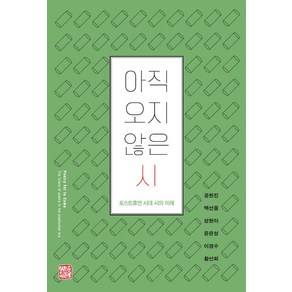 아직 오지 않은 시(큰글자책):포스트휴먼 시대 시의 미래, 소명출판, 공현진백선율성현아윤은성이경수황선희