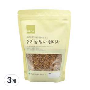 올가홀푸드 유기농 발아 현미차, 500g, 1개입, 3개