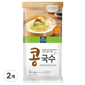 면사랑 콩국수, 360g, 2개