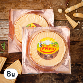 프리코 스모크 디스크 치즈, 100g, 1개입, 8개