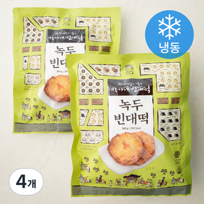 박가네빈대떡 녹두빈대떡 (냉동), 360g, 4개