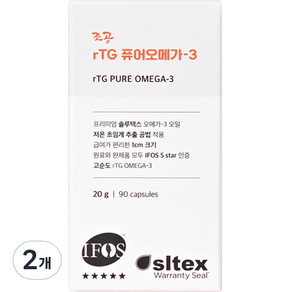 조공 반려동물 TG 퓨어 영양제, 오메가3, 20g, 2개