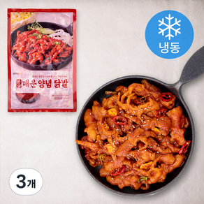 곰곰 매운 양념 닭발 (냉동), 600g, 3개