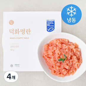 덕화푸드 알로만 명란 (냉동), 50g, 4개