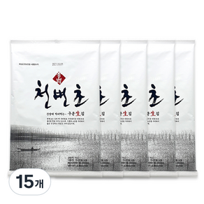 청산에 천변초 프리미엄 무가미 김, 12g, 15개