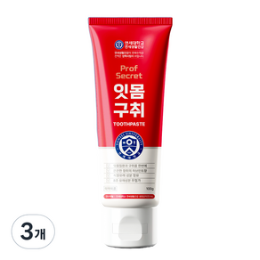 연세생활건강 프로프 시크릿 잇몸구취 치약, 100g, 3개