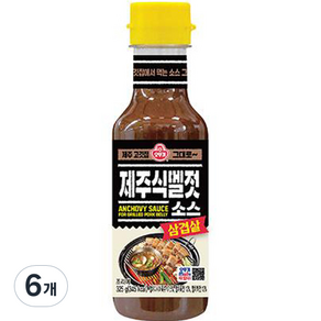 오뚜기 삼겹살 제주식 멜젓소스, 325g, 6개