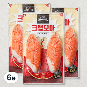 고래사어묵 크랩모아, 140g, 6봉