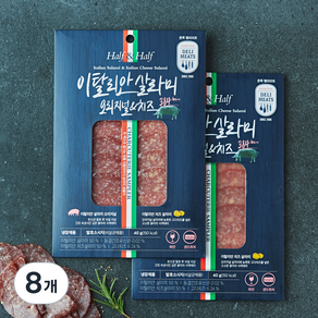 존쿡델리미트 샤퀴테리 샘플러 이탈리안 살라미 오리지널 & 치즈, 40g, 8개