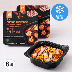 어부의식탁 매콤 가리비 시래기비빔밥 (냉동), 230g, 6개