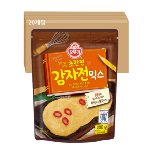 오뚜기 초간편 감자전믹스, 200g, 20개