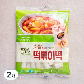 풀무원 순쌀 떡볶이떡, 2개, 400g