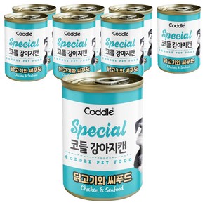 코들 강아지 캔, 닭고기와 씨푸드, 400g, 8개
