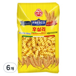 오뚜기 프레스코 후실리, 500g, 6개