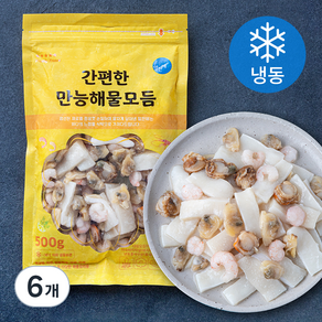 알찬해 간편한 만능 해물모듬 (냉동), 500g, 6개