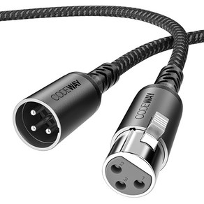 코드웨이 캐논 암수 XLR 마이크 케이블 0.3m