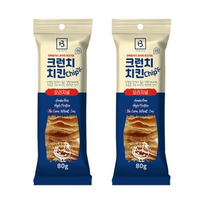 브리더랩 강아지 크런치 치킨 칩 오리지널 80g