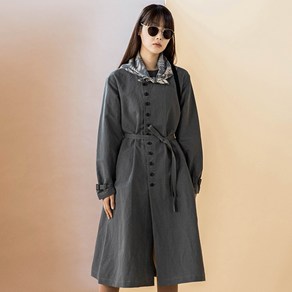 제이빈야드 여성용 Double Line Linen Coat