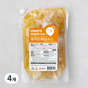 맘스맘 유자드레싱, 2kg, 4개