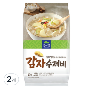 면사랑 남해멸치 감자 수제비 2p, 358g, 2개