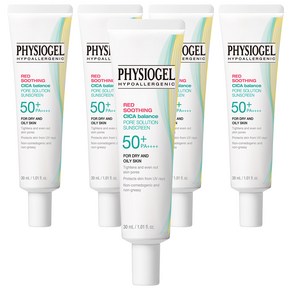 피지오겔 시카밸런스 포어솔루션 썬스크린 SPA 50+ PA++++, 30ml, 5개