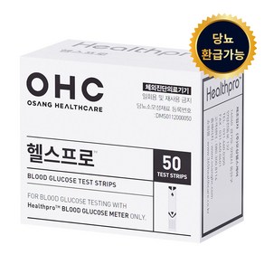 오상헬스케어 헬스프로 개인용혈당검사지, 2개, 25개입