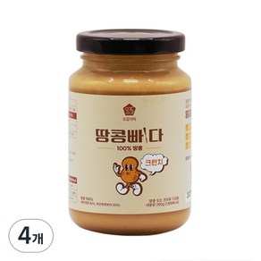 오감식탁 땅콩빠다 크런치 잼, 260g, 4개