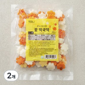 떡찌니 꽃 떡국떡, 300g, 2개