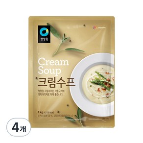 청정원 크림수프, 1kg, 4개