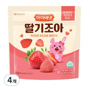 아이배냇 딸기 조아 과일칩, 12g, 4개