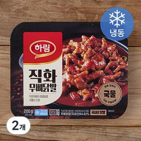 하림 직화 무뼈 국물닭발 (냉동), 200g, 2개