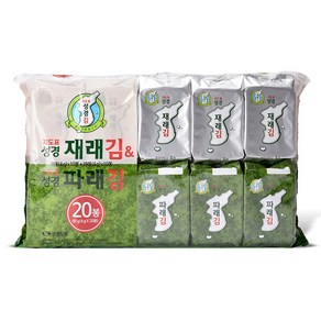 성경식품 지도표 재래식 성경식탁김 4g x 10p + 파래김 4g x 10p, 80g, 1개