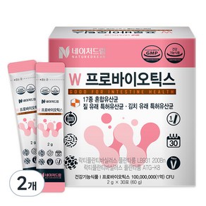 네이처드림 W프로바이오틱스 질건강 유산균 30p, 60g, 2개