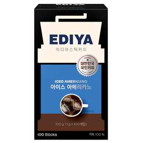 이디야 아이스아메리카노 스틱커피, 1g, 100개입, 1개