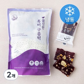 창억 쫄깃한 흑미 구름떡 (냉동), 2개, 400g