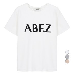 ab.f.z(에이비에프지) 여성용 에프지 로고 반팔 라운드 티셔츠 AFZ5HK32 (24SS백화점 정상)