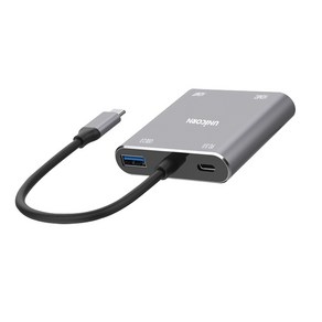 유니콘 USB-Type C TO HDMI 2대 듀얼 디스플레이 컨버터 4IN1