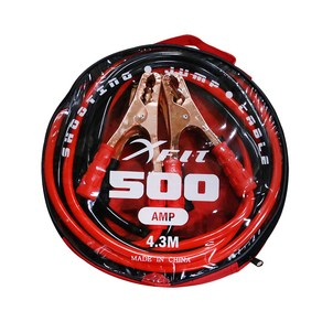 엑스핏 고용량 점프케이블 500AMP, 1개, 4.3m