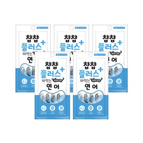 인터펫코리아 챱챱플러스 짜먹는 강아지 유산균 파우치 60g, 연어맛, 5개