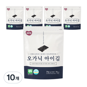 또또맘 오가닉 아이, 김, 10개, 20g