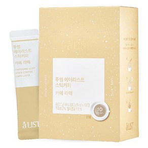 aLIST 투썸플레이스 스틱커피 카페라떼, 20g, 10개입, 1개