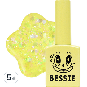 BESSIE 네온 글리터젤 네온팝 GL, GL41, 11ml, 5개