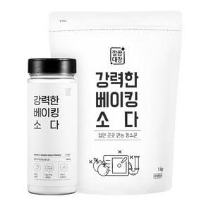 깔끔대장 강력한 베이킹소다 본품 600g+리필 1kg, 1세트