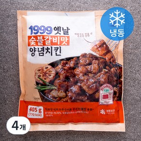 1999 옛날 숯불갈비맛 양념치킨 (냉동), 405g, 4개