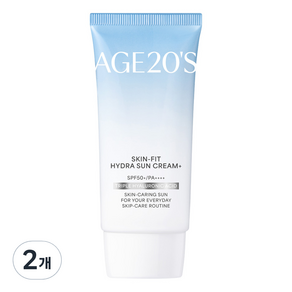 에이지투웨니스 스킨핏 수분 선크림 플러스 SPF50+ PA++++, 50ml, 2개