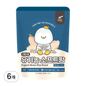 리틀스푼 유아용 유기농 소프트팡 쌀과자 30g