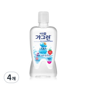 가그린 어린이용 구강세정제 딸기향 랜덤발송, 380ml, 4개